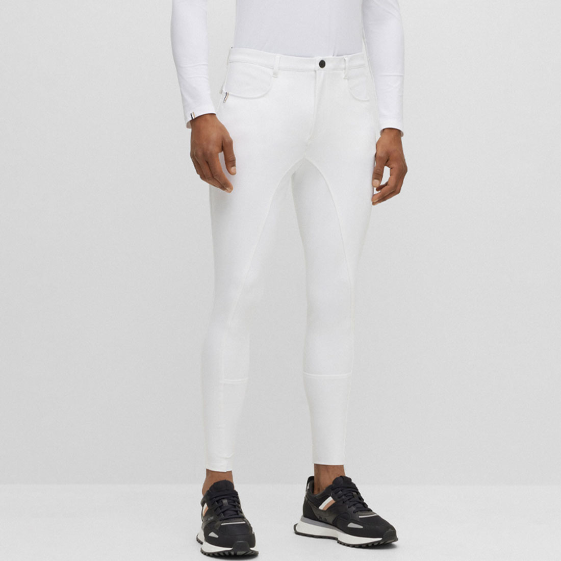 Pantalons d'équitation homme Jim Full Grip Blanc
