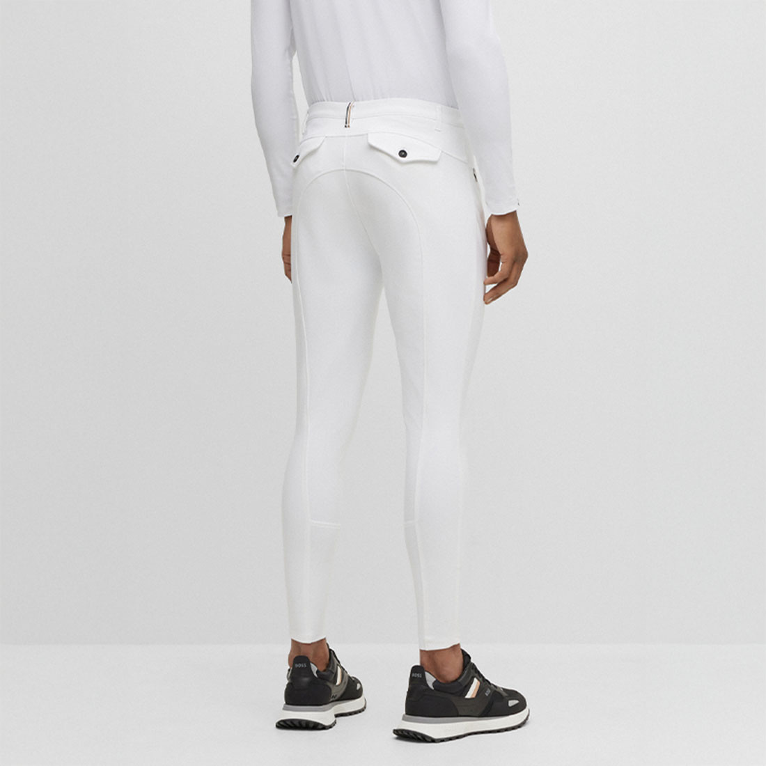 Pantalons d'équitation homme Jim Full Grip Blanc
