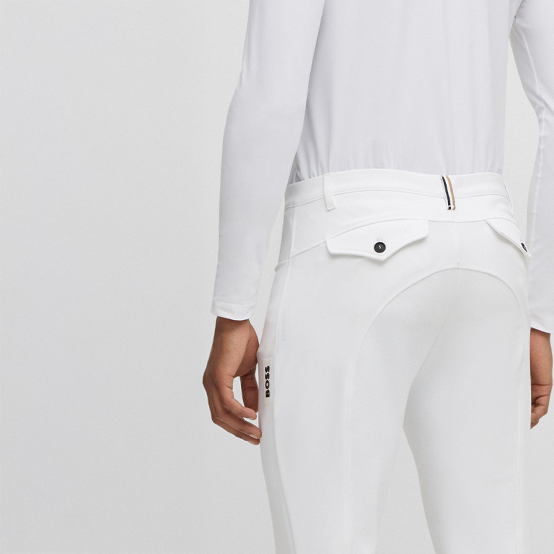 Pantalons d'équitation homme Jim Full Grip Blanc