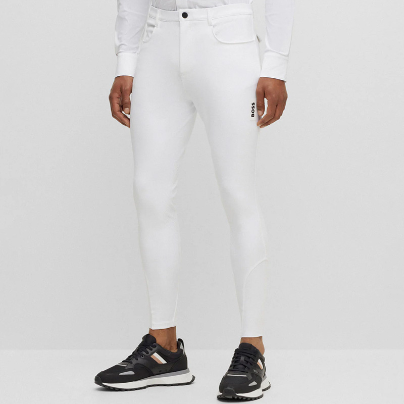 Pantalons d'équitation homme James Knee Grip Blanc