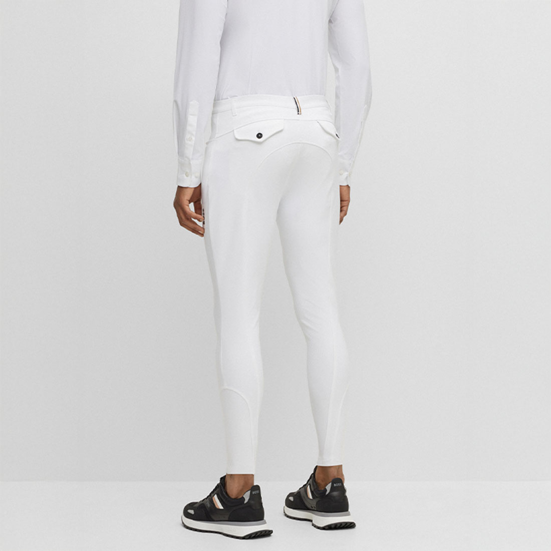 Pantalons d'équitation homme James Knee Grip Blanc