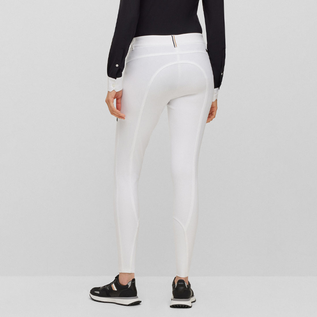 Pantalon d'équitation Heather Full Grip Blanc