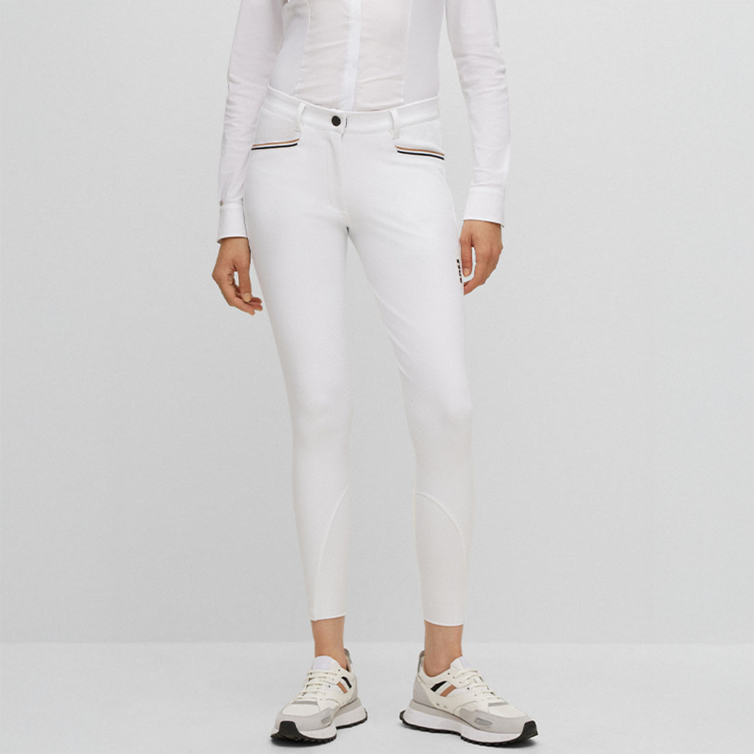 Pantalon d'équitation Hazel Knee Grip Blanc