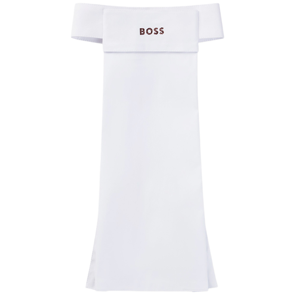 Plastron Glitter Logo Blanc