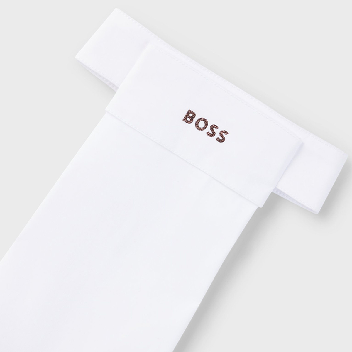 Plastron Glitter Logo Blanc