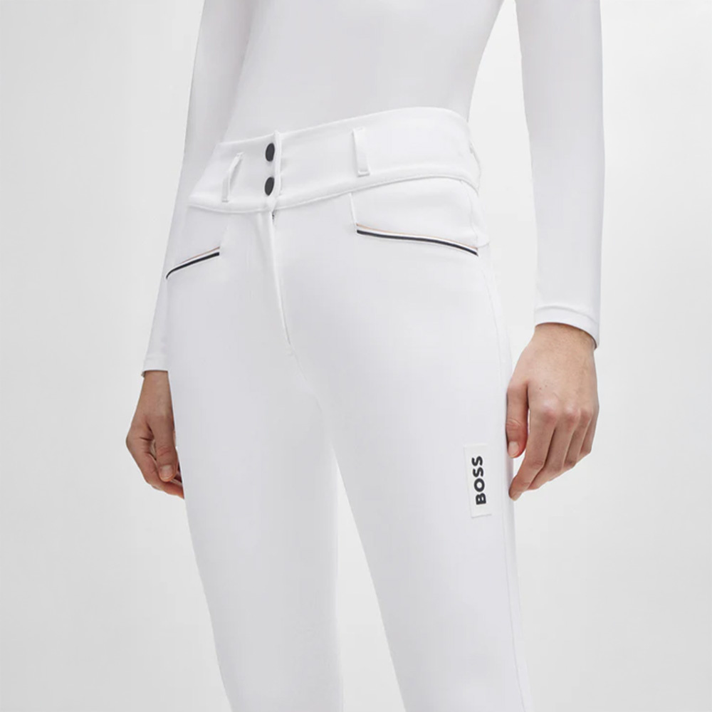 Pantalon d'équitation Hannah Knee Grip Blanc