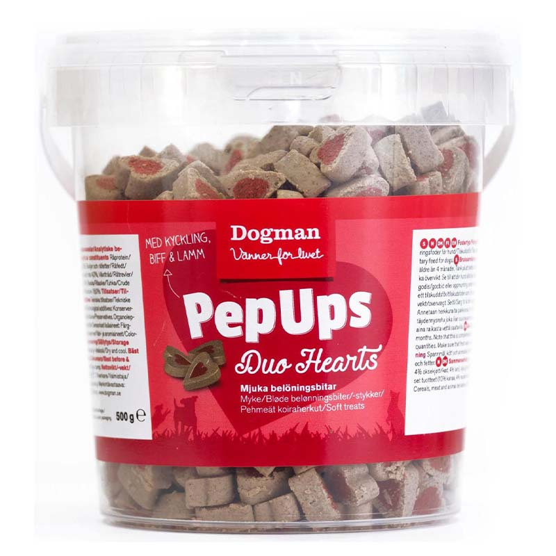 Friandises pour chien PepUps Duo Hearts