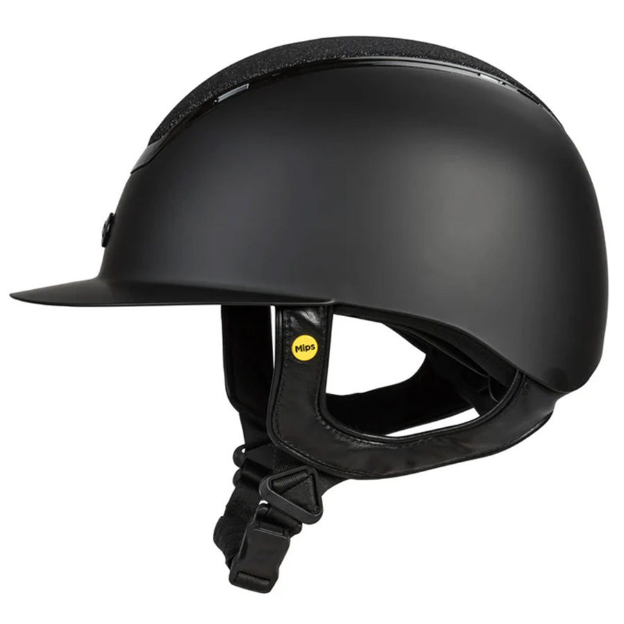 Casque d'équitation MIPS Caracas Smooth Top Noir