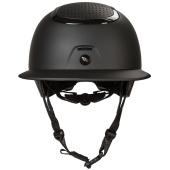 Casque d'équitation MIPS Strixx Wide Peak Matte/Glossy Noir Casque d'équitation MIPS Strixx Wide Peak Matte/Glossy Noir