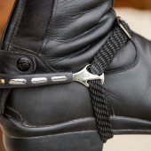 Éperons Ultra Fit Extra Grip 15mm Rounded Noir/Argent Éperons Ultra Fit Extra Grip 15mm Rounded Noir/Argent