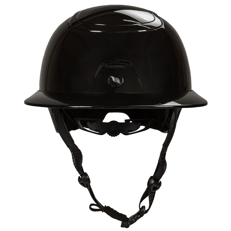 Casque d'équitation MIPS Strixx Competition Wide Peak Glossy Noir