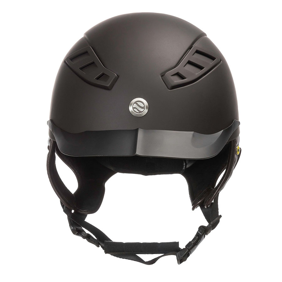 Casque d'équitation EQ3 Lynx Smooth Top Marron
