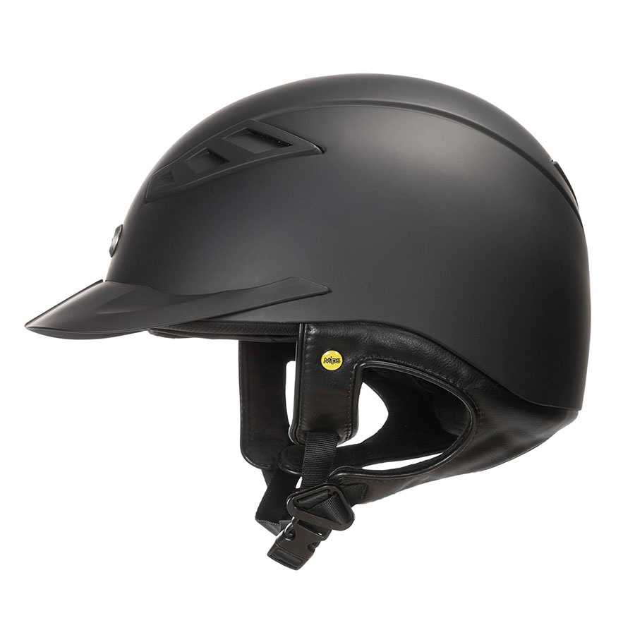Casque d'équitation  EQ3 Lynx Smooth Top Noir