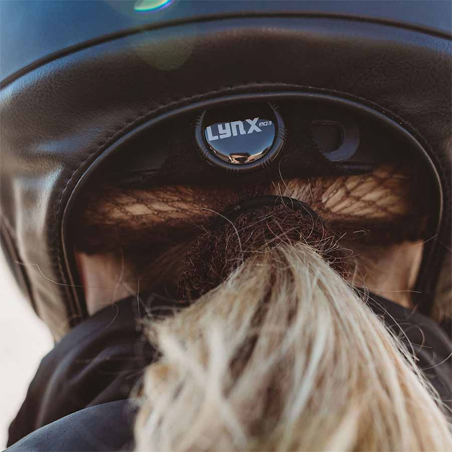 Casque d'équitation  EQ3 Lynx Smooth Top Noir