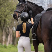 Casque d'équitation EQ3 Pardus avec vis Smooth Top Noir