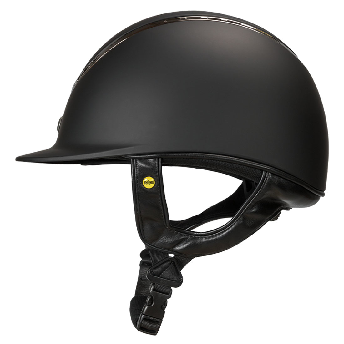 Casque d'équitation EQ3 Pardus avec vis Smooth Top Noir