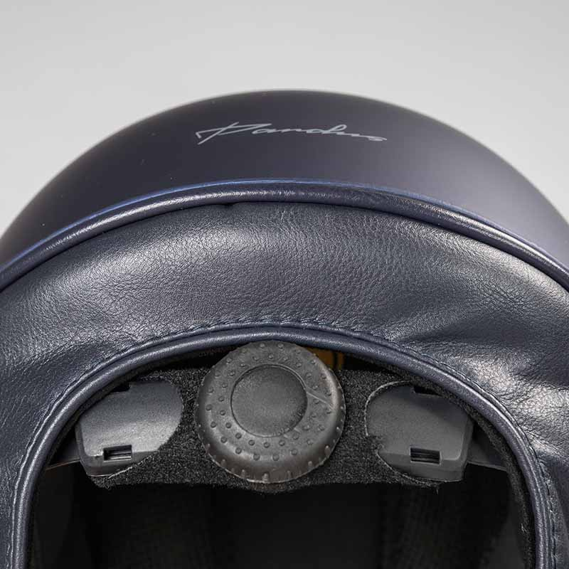 Casque d'équitation EQ3 Pardus avec vis Smooth Top Bleu Marine