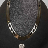 Casque d'équitation EQ3 Pardus avec vis Microfibre Pailletée Noir Sable Casque d'équitation EQ3 Pardus avec vis Microfibre Pailletée Noir Sable