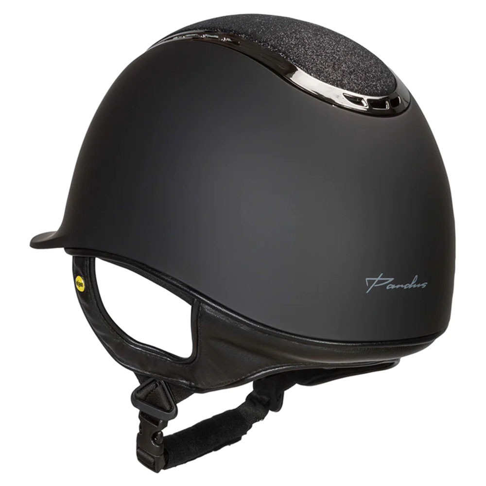 Casque d'équitation EQ3 Pardus avec vis Smooth Top Pailletée Noir Sable