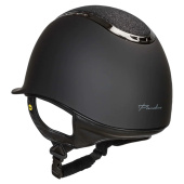 Casque d'équitation EQ3 Pardus avec vis Smooth Top Pailletée Noir Sable Casque d'équitation EQ3 Pardus avec vis Smooth Top Pailletée Noir Sable