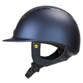 Casque d'équitation EQ3 Pardus avec vis Smooth Top Pailletée Bleu Marine Sable Casque d'équitation EQ3 Pardus avec vis Smooth Top Pailletée Bleu Marine Sable