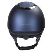 Casque d'équitation EQ3 Pardus avec vis Smooth Top Pailletée Bleu Marine Sable Casque d'équitation EQ3 Pardus avec vis Smooth Top Pailletée Bleu Marine Sable