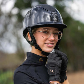 Casque EQ3 Pardus avec Vis Brillant Pailleté Noir Sable Casque EQ3 Pardus avec Vis Brillant Pailleté Noir Sable