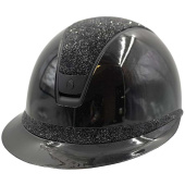 Casque d'équitation Miss Shield 2.0 Glossy Ultra Fine Rocks Matt Trim Noir Casque d'équitation Miss Shield 2.0 Glossy Ultra Fine Rocks Matt Trim Noir