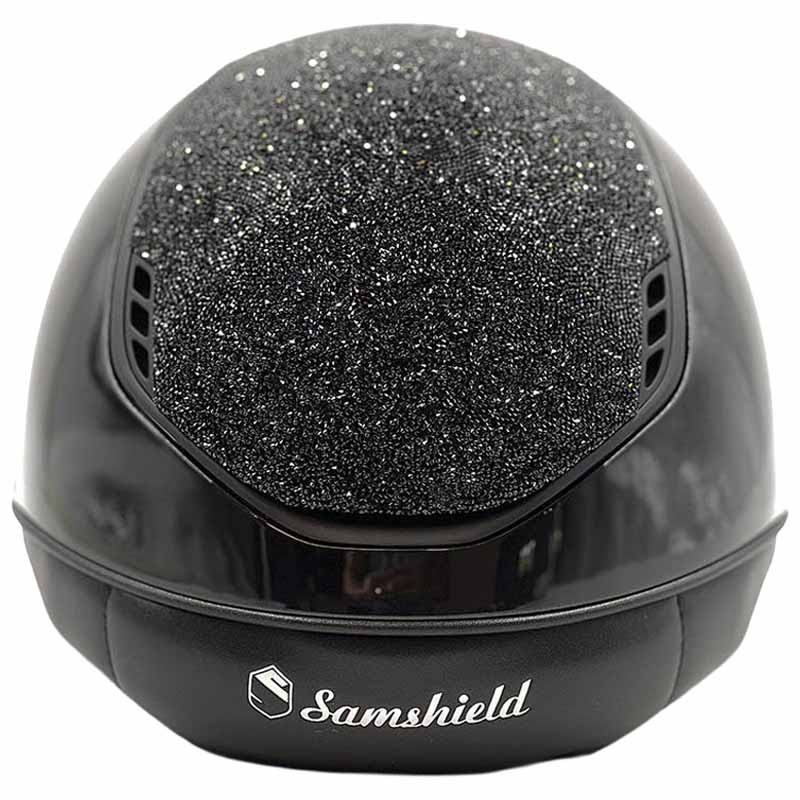Casque d'équitation Miss Shield 2.0 Glossy Ultra Fine Rocks Matt Trim Noir