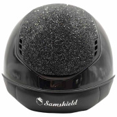 Casque d'équitation Miss Shield 2.0 Glossy Ultra Fine Rocks Matt Trim Noir Casque d'équitation Miss Shield 2.0 Glossy Ultra Fine Rocks Matt Trim Noir