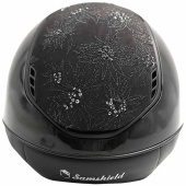 Casque d'équitation Miss Shield 2.0 Glossy Spring Flower Matt Trim Noir Casque d'équitation Miss Shield 2.0 Glossy Spring Flower Matt Trim Noir