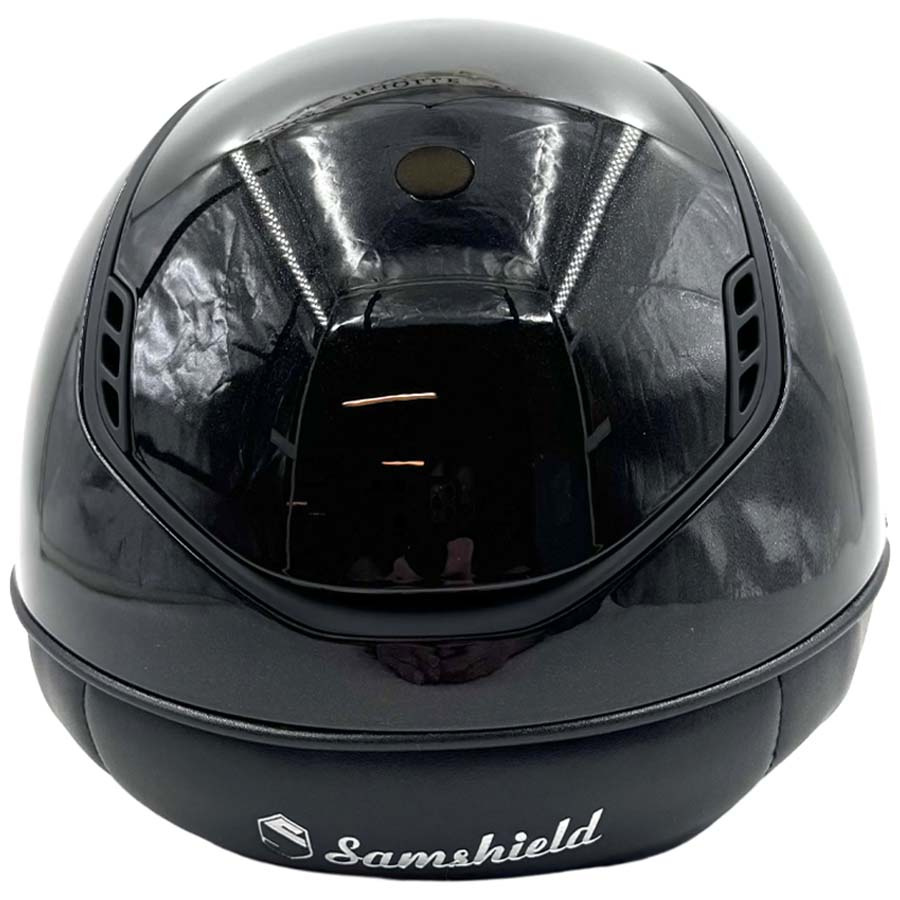Casque d'équitation Miss Shield 2.0 Glossy Glacier Matt Trim Noir