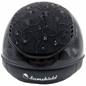 Casque d'équitation Miss Shield 2.0 Glossy Cherry Blossom Matt Trim Noir Casque d'équitation Miss Shield 2.0 Glossy Cherry Blossom Matt Trim Noir