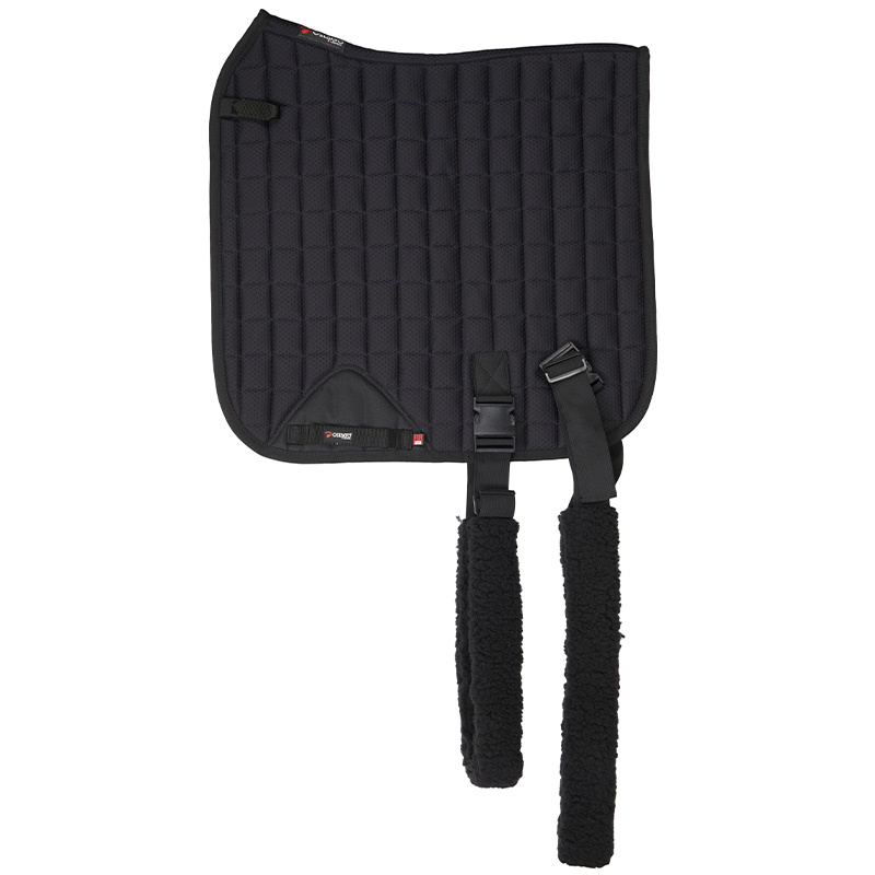 Tapis de selle de dressage Fir-Tech avec Bandes Élastiques Noir