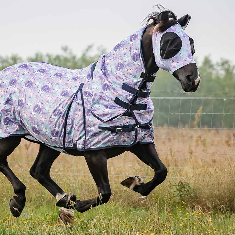 Bonnet anti-mouches Lycra Unicorn HG Violet