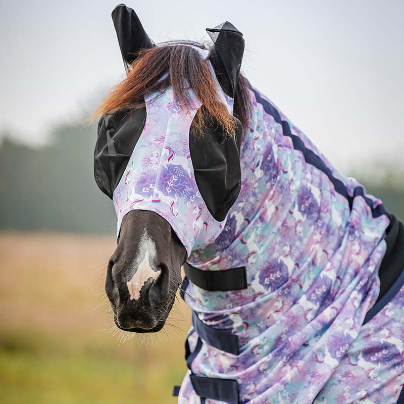 Bonnet anti-mouches Lycra Unicorn HG Violet
