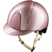 Casque d'équitation Smart Nova Metal Polish Star Cream Strap Rose/Rose Casque d'équitation Smart Nova Metal Polish Star Cream Strap Rose/Rose