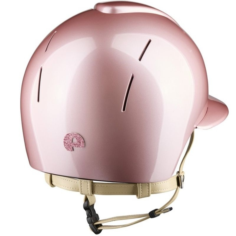 Casque d'équitation Smart Nova Metal Polish Polo Star Cream Strap Rose/Rose