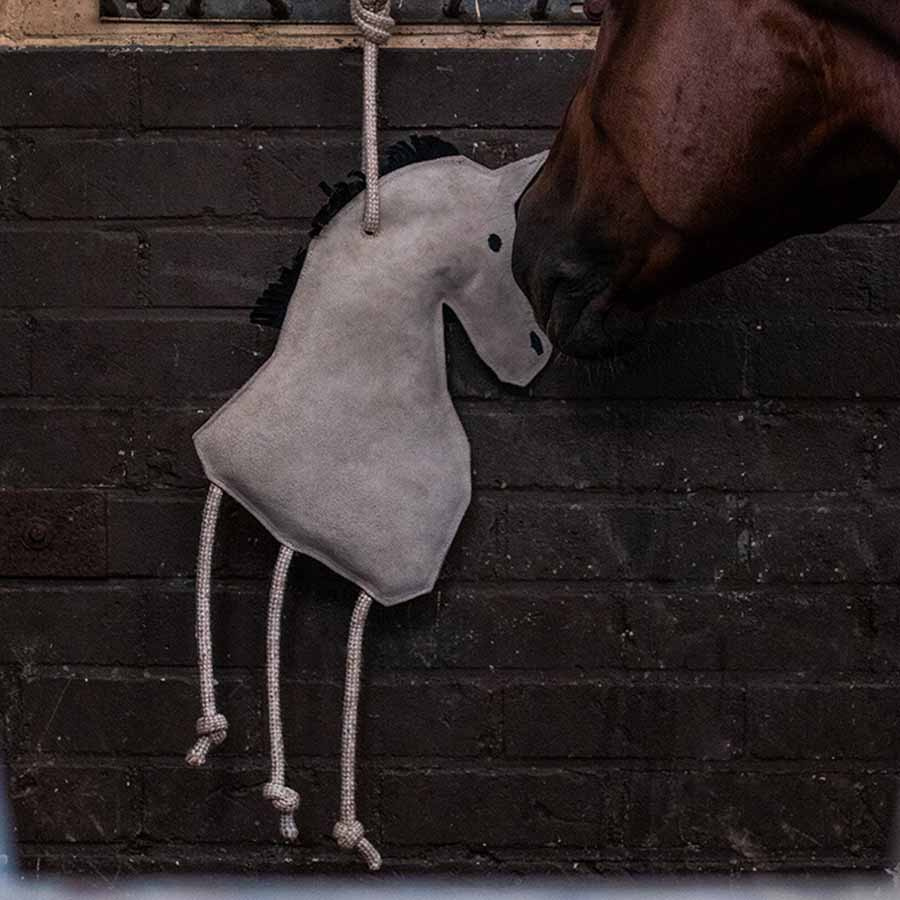 Jouet pour chevaux Cheval en Daim ECO Gris Clair
