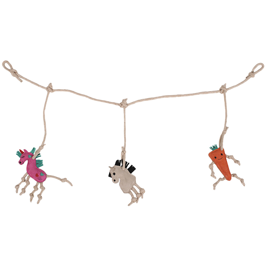 Jouet pour chevaux Crochet de box en Daim