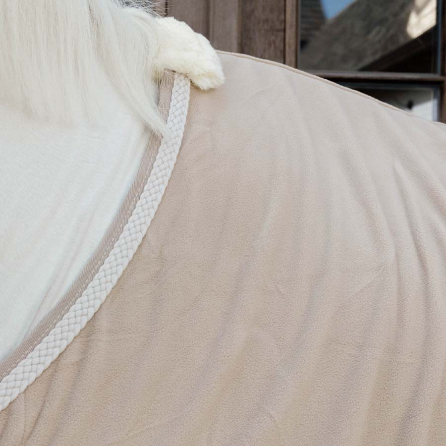 Couverture polaire Plaited Rope Beige