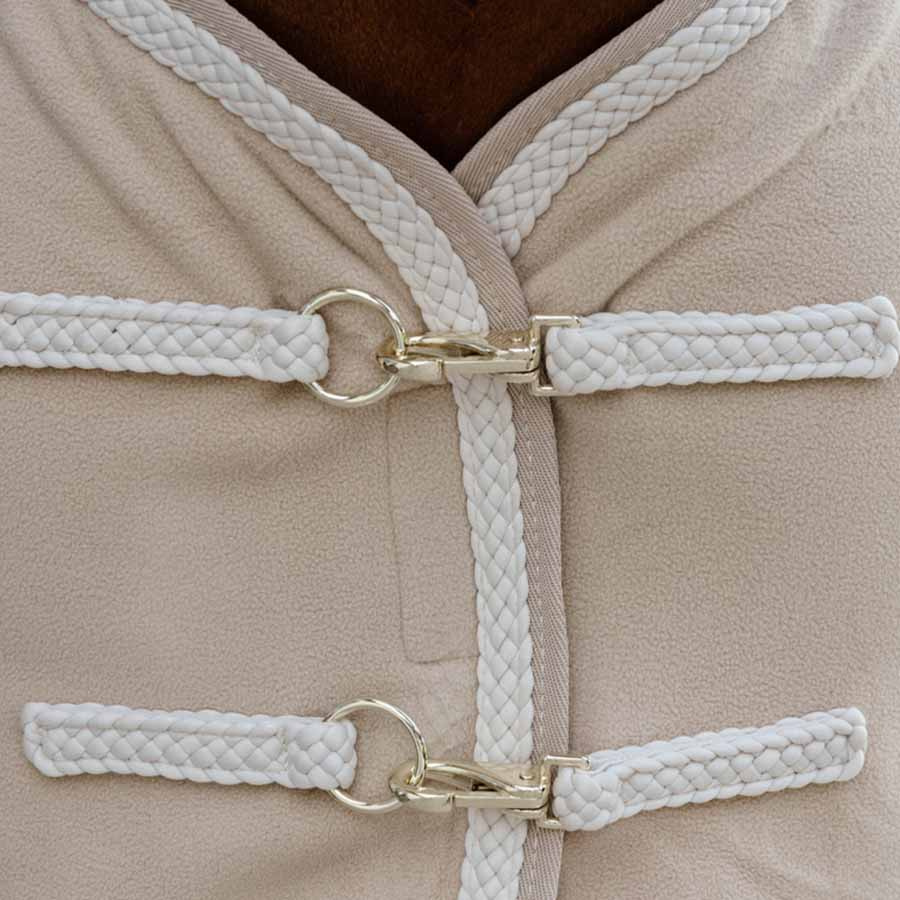 Couverture polaire Plaited Rope Beige