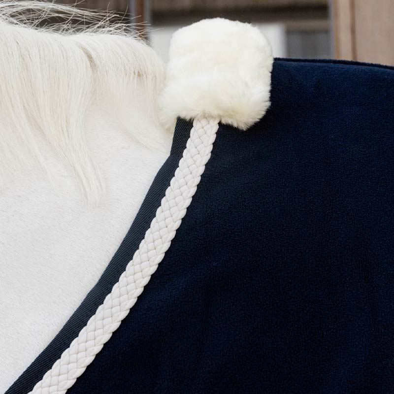 Couverture polaire Plaited Rope Bleu Marine