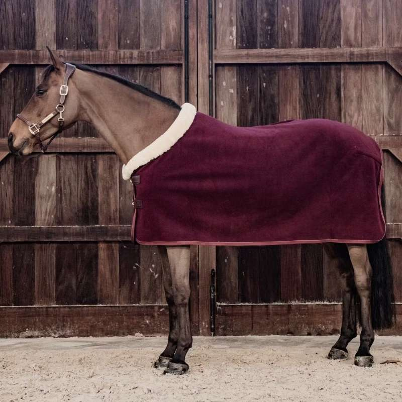 Couverture d'exposition Heavy Fleece Bordeaux 