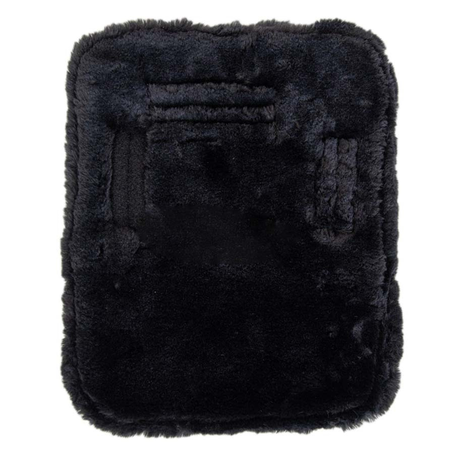 Rallonge de poitrail Vegan Sheepskin 1 Buckle Noir