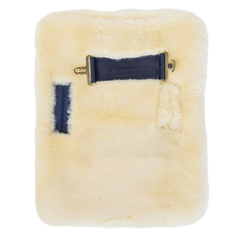 Rallonge de poitrail Vegan Sheepskin 1 Buckle Nature