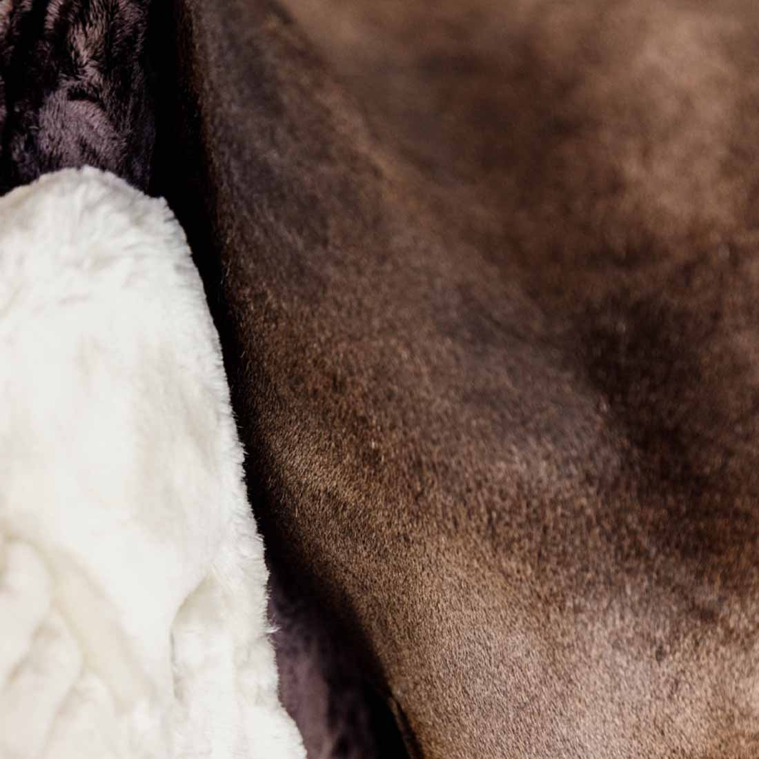 Rallonge de poitrail Vegan Sheepskin 1 Buckle Nature