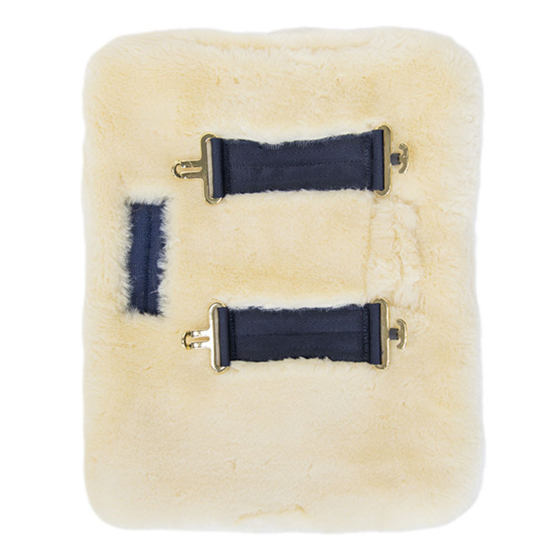 Rallonge de poitrail Vegan Sheepskin 2 Buckles Nature