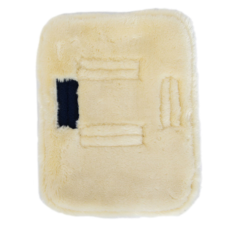 Rallonge de poitrail Quilted with Vegan Sheepskin Bleu Marine