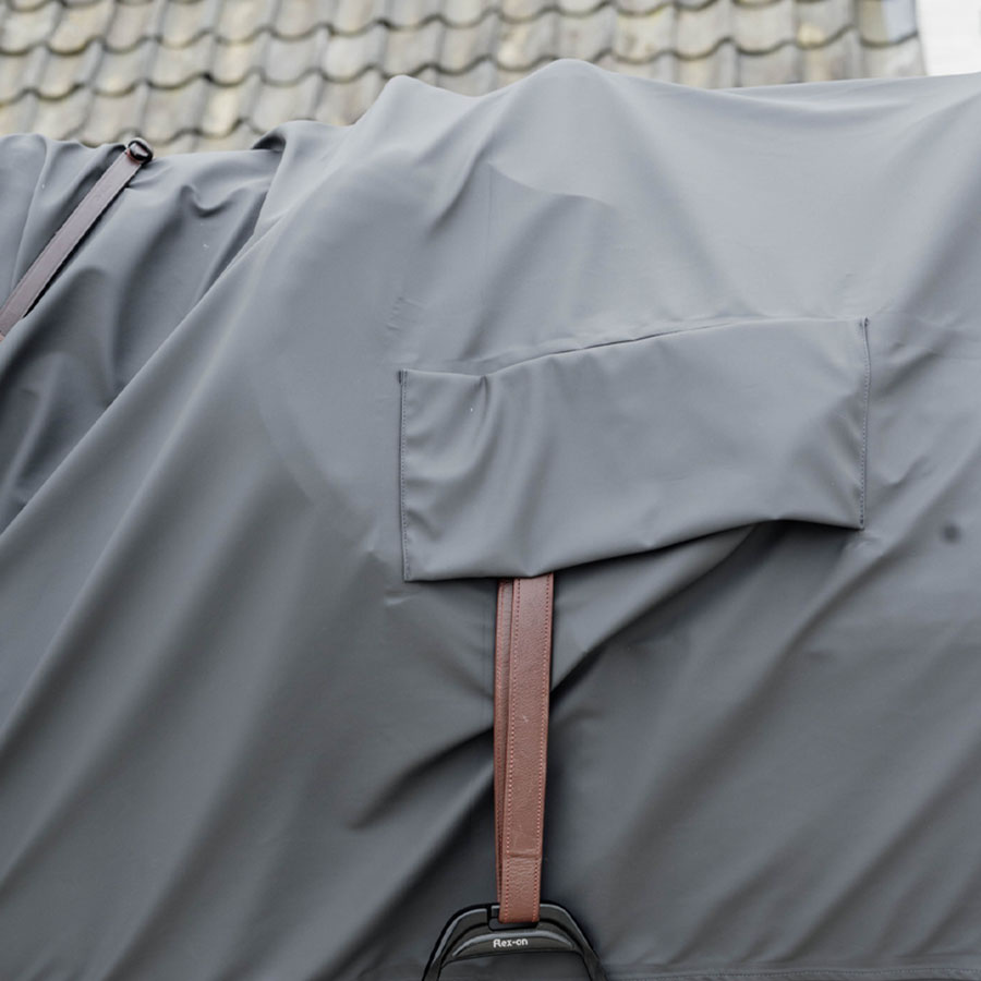 Couverture de Pluie Équestre Hurricane Grise